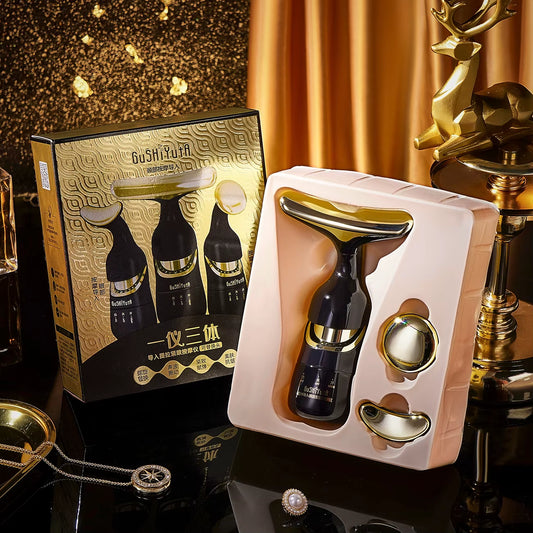 Multi-Functional Beauty Device for Face Slimmer Skin Tightening Wrinkle anti Aging 3 in 1 Facial Lifting Device Neck Eye Massage