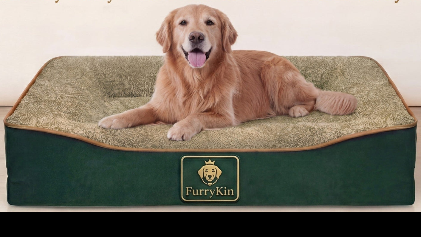 FurryKin Premium Orthopaedic Dog Bed - Large